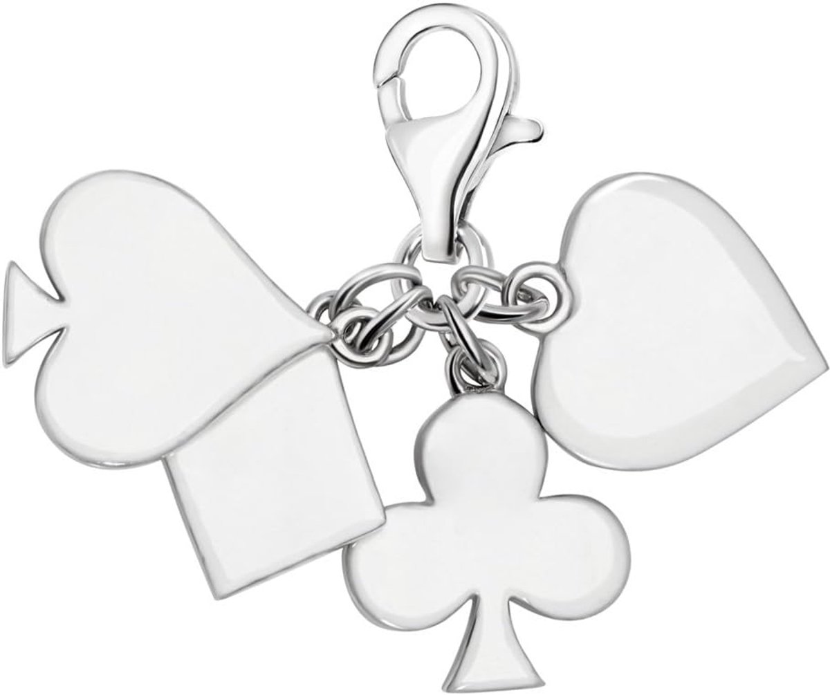 Zilveren Charm Bedel Hangers Geluksspellen voor Armbanden en Accessoires