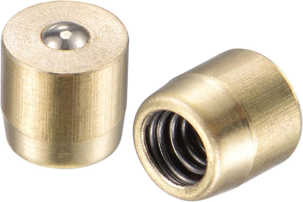 sourcing map 10 stuks messing drukknop vetoliebeker kogelolie voor smeersysteem 6x6mm