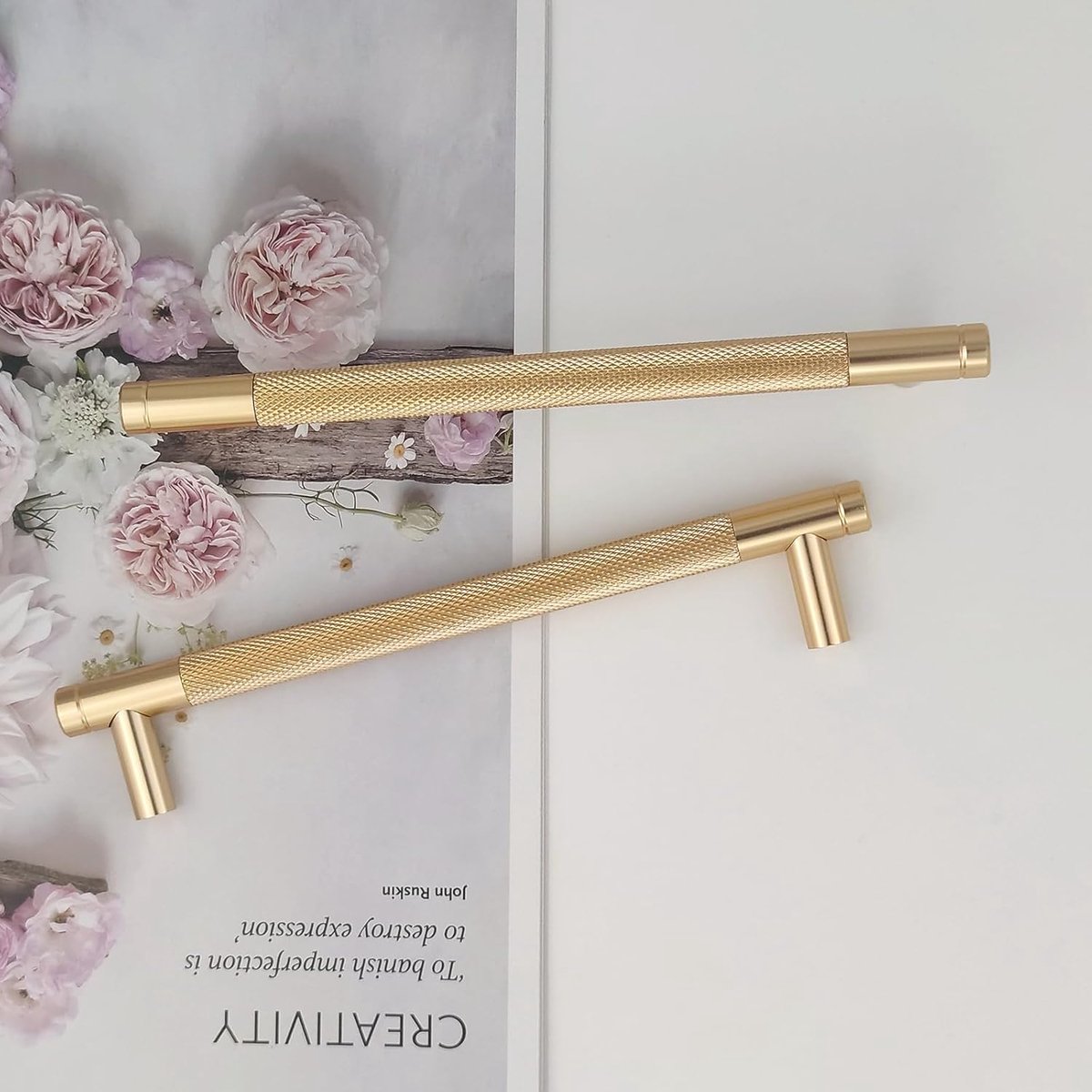 6 Stuks Kastgrepen Goud Moderne Handgrepen,160mm Gatafstand Deurgrepen Keuken Ladegrepen,Vintage Meubelgrepen Voor Keukenkasten,Commode,Garderobe(Gouden)