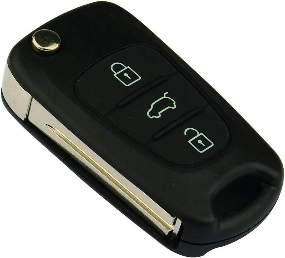 Key Remote Case Cover Shell 3 Knoppen Flip Folding Key Fob Compatibel met Rondo Venga Cee'd Pro Cee'd Picanto Sorento Sportage Soul met Blade