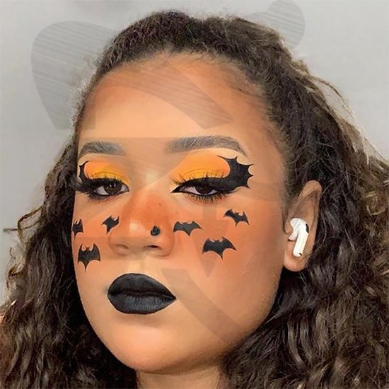 15 stuks roestvrij staal zwarte kurkentrekker neus stud, 20G Halloween kurkentrekker neusringen studs L-vormige neusringen spook schedel vleermuis neuspiercing sieraden voor vrouwen mannen — afbeelding 5