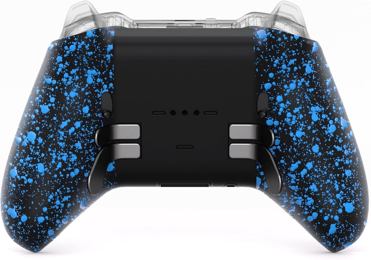 EXtremeRate Hoes Achter Cover Vervangende voor Xbox Elite Series 2 Controller,Behuizing Shell Case&Achter Knoppen voor Xbox Elite Series 2 Core Wireless Controller Model 1797-Getextureerd Blauw