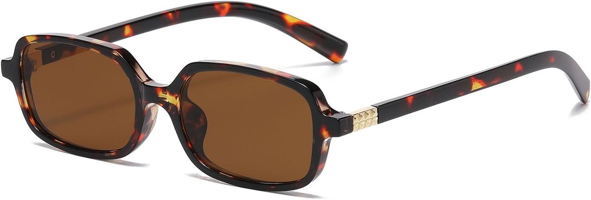 Rechthoekige zonnebril - trendy klein model - vintage stijl - UV400 bescherming - SnelShoppen