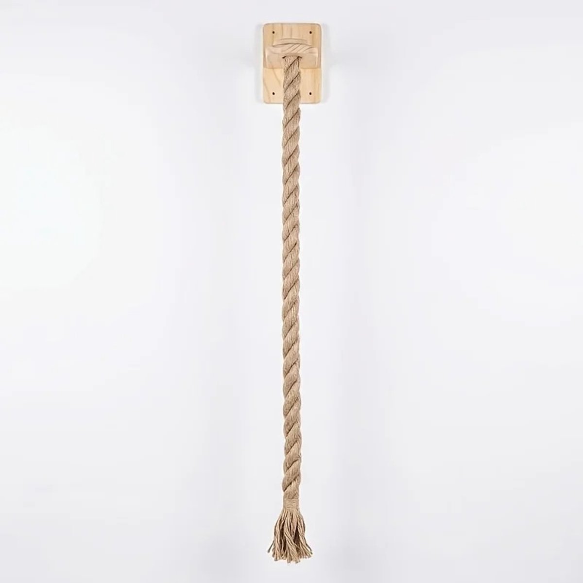 HOB Kattenklimtouw - Katten Klimtouw 150cm - Binnen en Buiten - Muurmontage - Sisal krabtouw - Krabpaal - Ruimte Besparend