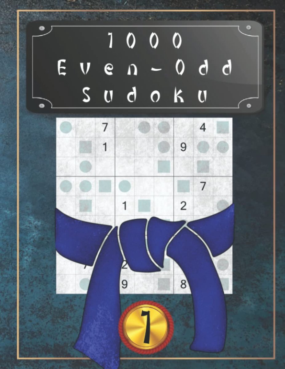 Even-Odd Sudoku puzzels - 1000 hersenkrakers - moeilijk niveau - perfecte training voor je brein - ShopVlot