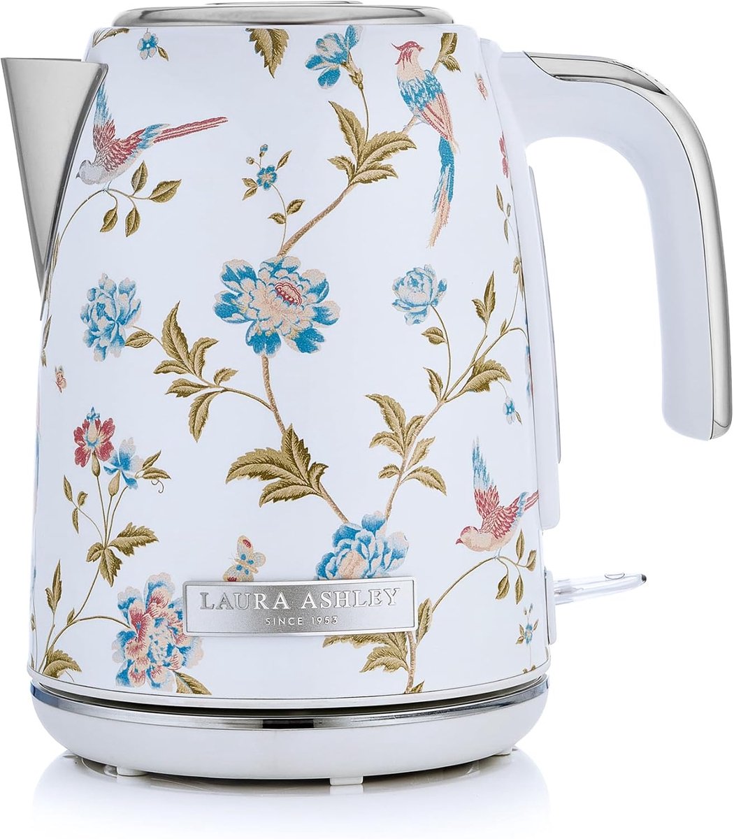 Waterkoker 1,7 Liter - Vintage Wit - Draadloos - Perfect voor grote gezelschappen - ShopVlot