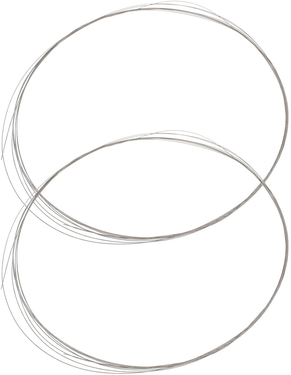 SnelShoppen - 2x Diamant Zaag Draad 2m - Ultra-Fijn 0.15mm voor Snijden van Keramiek, Graniet, Marmer, Glas, Metaal en Meer