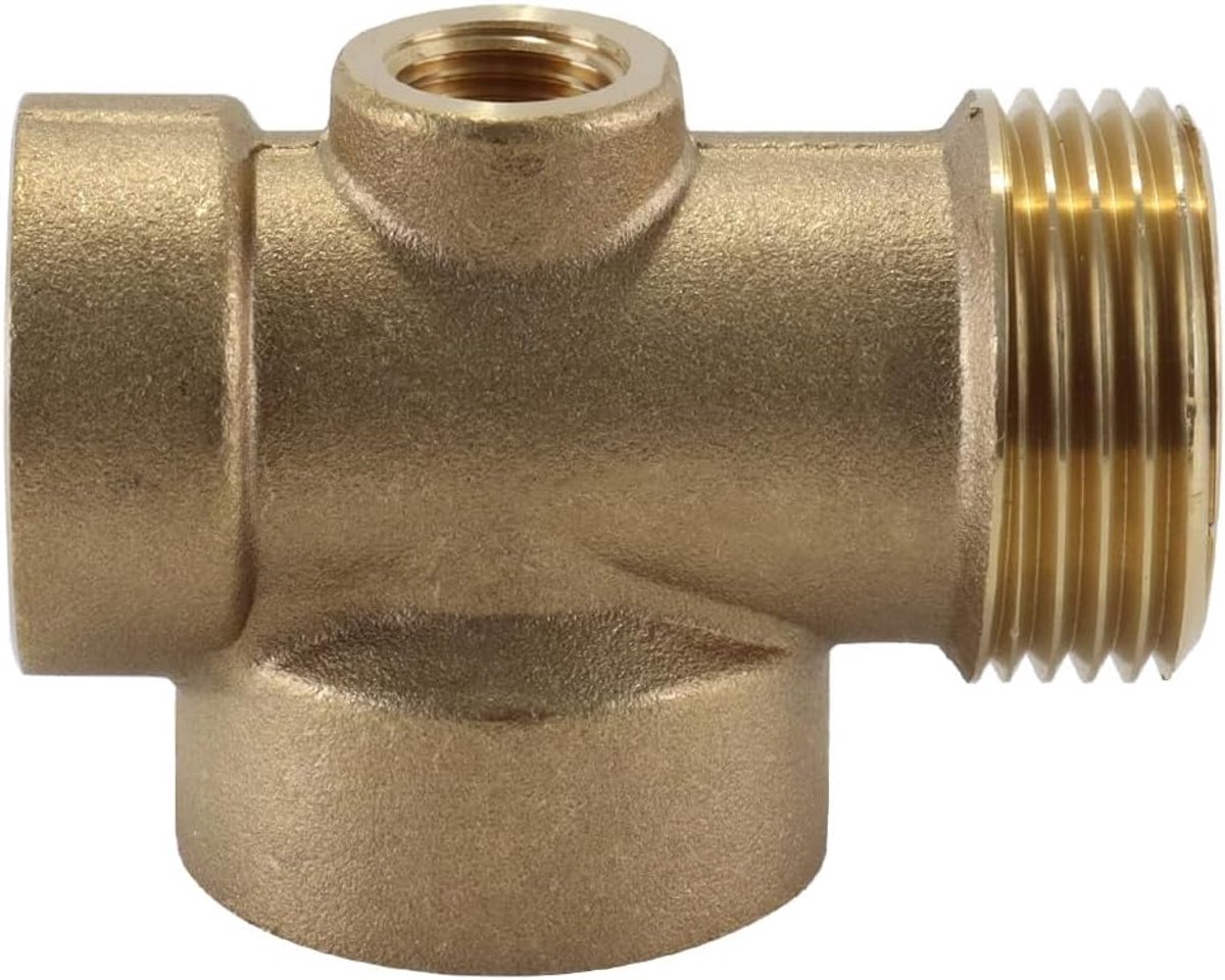 4-weg messing manifold 1" - 4-poorts splitter - duurzaam materiaal - efficiënt waterbeheer - ShopVlot
