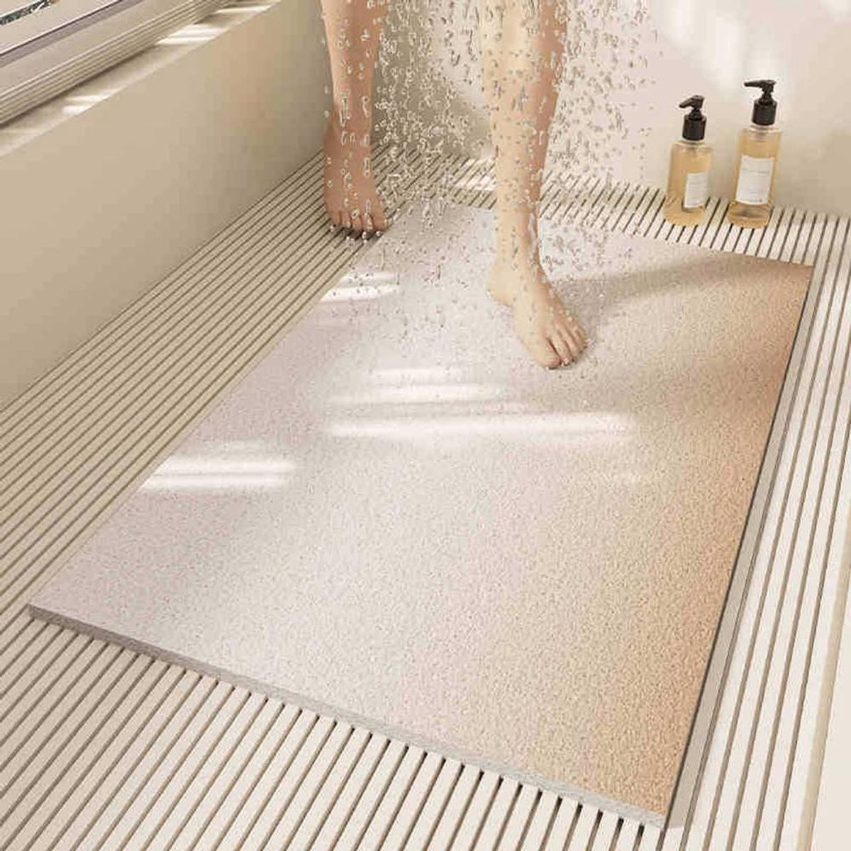 Douchemat Antislip - Badmat Sneldrogend - Veilig Douchen - Vrij Snelbaar - 40x60cm - A4