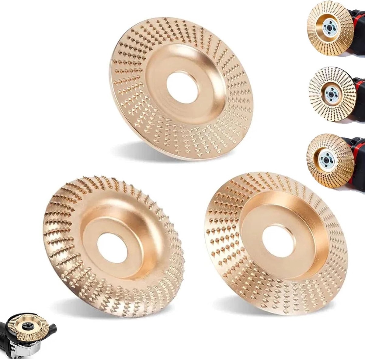 Houten slijpschijf 150 mm - duurzaam materiaal - voor precisiewerk - 1 stuk - ShopVlot