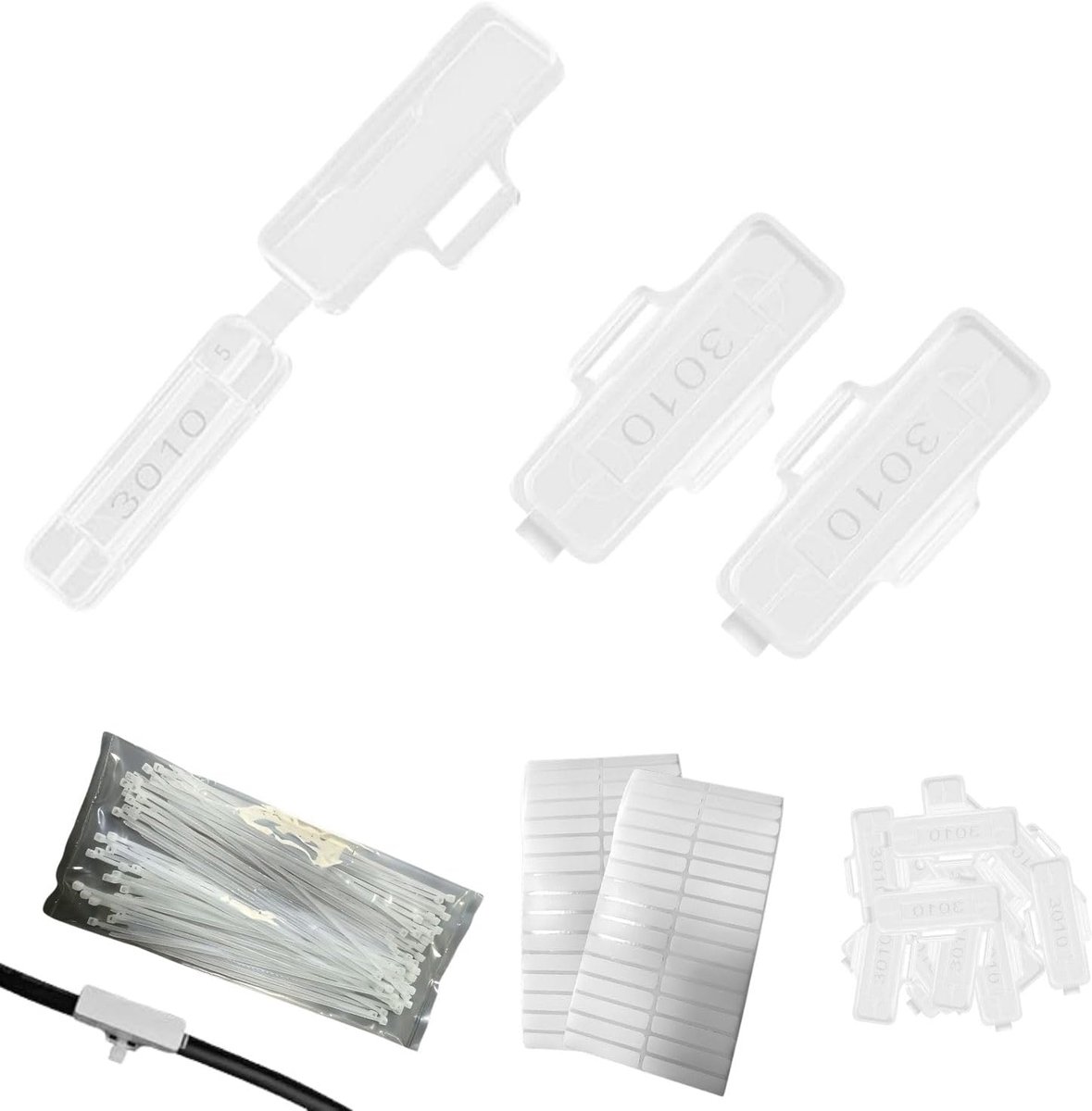 Kabelmarkering set 300 stuks - 100 labeldozen - waterdicht ontwerp - voor het organiseren van kabels - ShopVlot