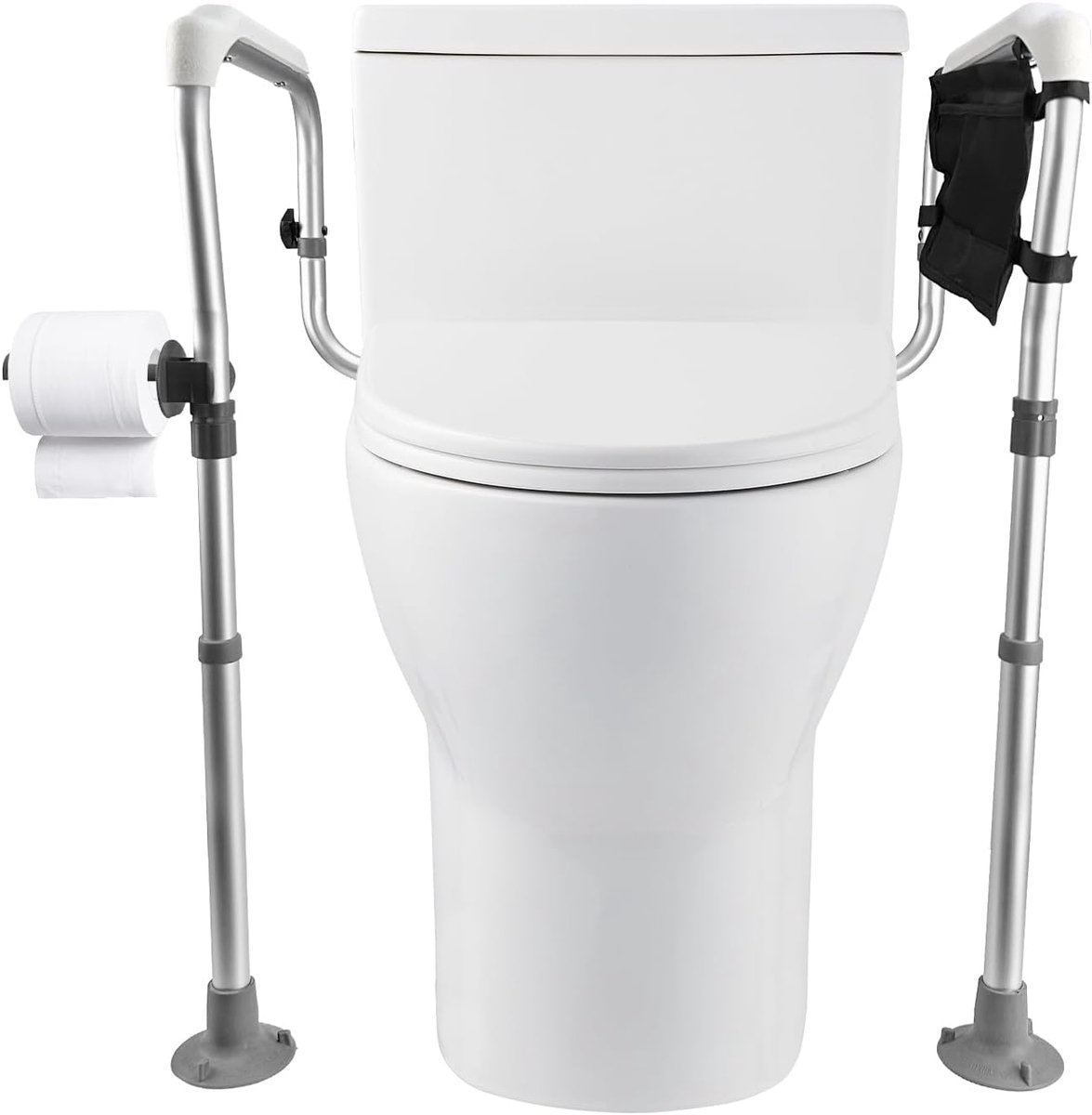 Toiletsteun verstelbaar - antislip toiletbar - geschikt voor ouderen/invaliden - biedt extra steun - ShopVlot
