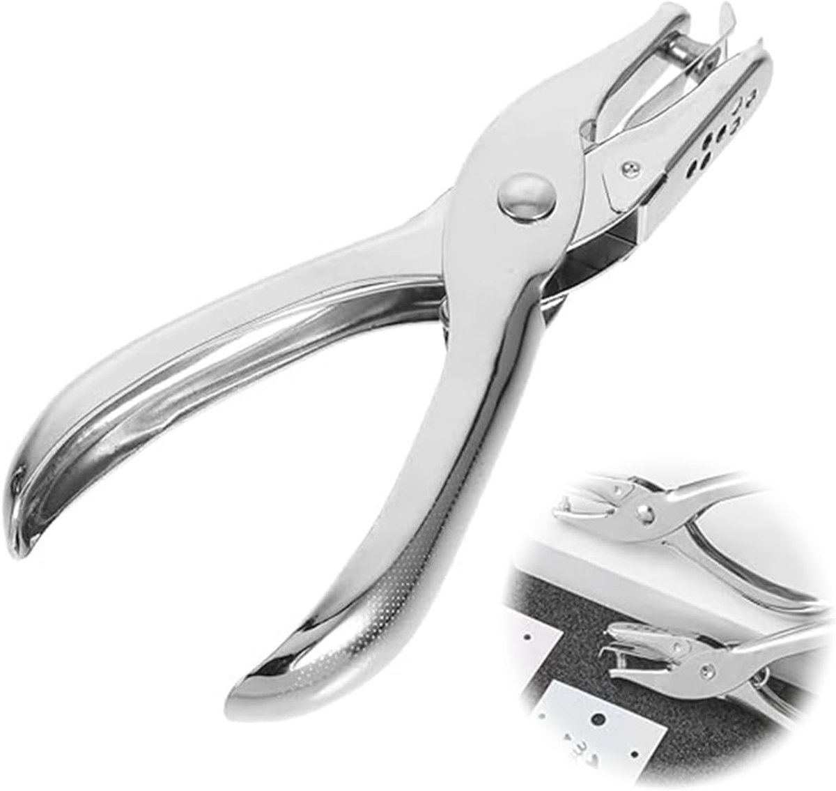 Perforator 1 stuk 3 mm - roestvrij staal - ergonomisch ontwerp - ideaal voor scrapbooking - ShopVlot