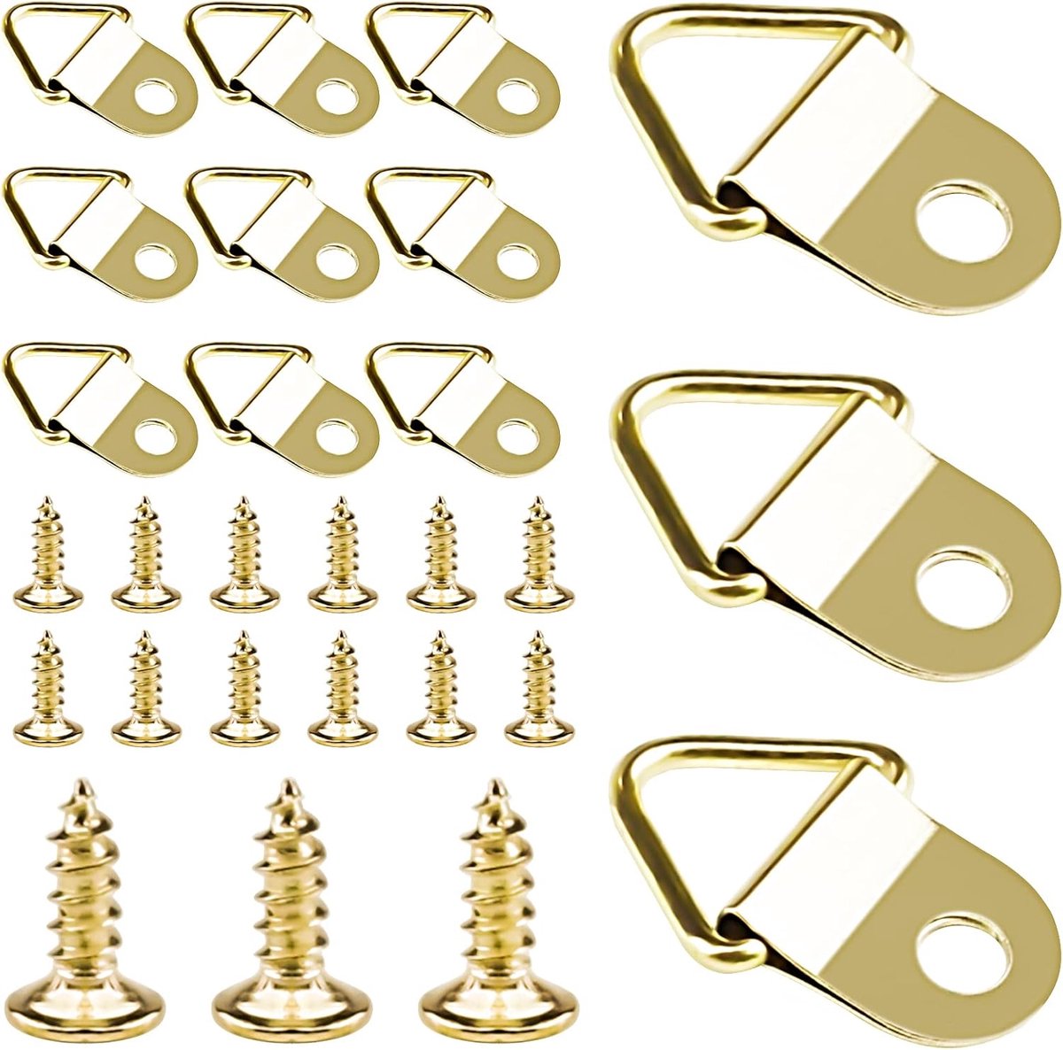 Fotohaak 200 stuks - Triangulaire design - Stabiele ophang voor zware foto's - ShopVlot