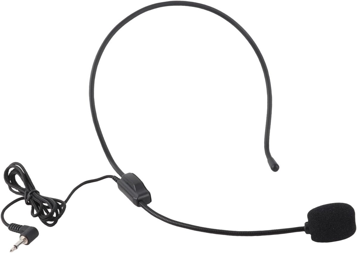 Headset Microfoon Bedraad - Hoofdband Microfoon - Condensator Microfoon - Duidelijke Geluidskwaliteit - ShopVlot
