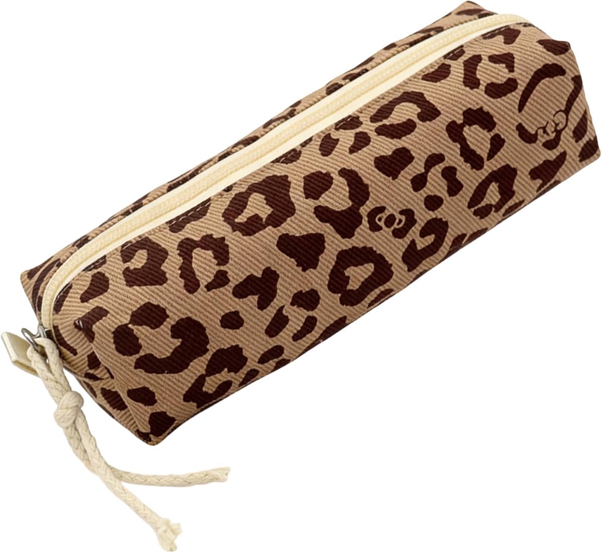 Penseel etui voor school - leopardprint - licht en duurzaam - ideaal voor schoolspullen - ShopVlot
