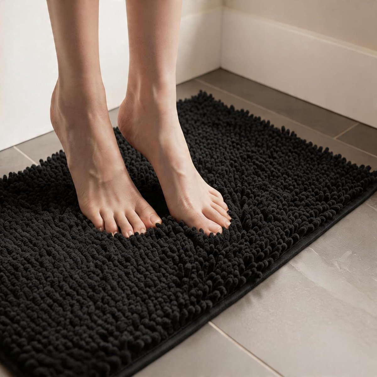 Badmat 50 x 80 cm - anti-slip chenille - waterabsorberend - ultiem comfort - ShopVlot