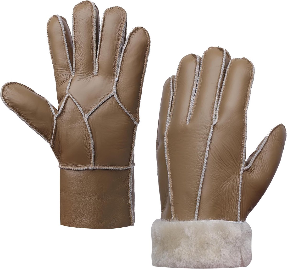 Handschoenen Warme Shearling Wol Gevoerd
