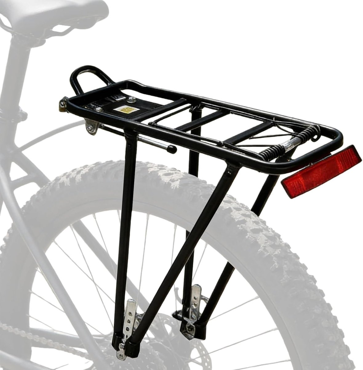 Bagagedrager voor fiets, achter, universeel, verstelbaar, voor 26-29 inch, bagagedrager van aluminium, tot 75 kg, bagagedrager achter voor MTB, mountainbike, racefiets
