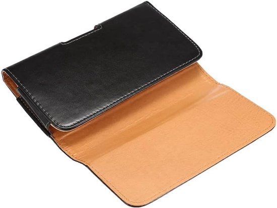 Holster Leather Case Belt Clip Rotary 360º Magnetic Closure voor Micromax IN 1 (2021) - Black — afbeelding 4