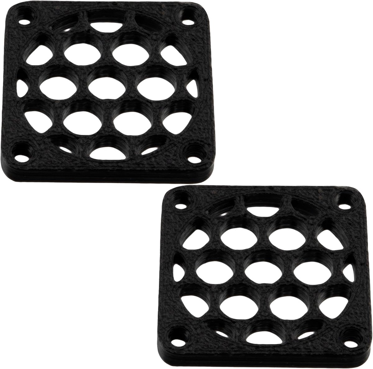 Set van 4 kunststof ventilatorroosters 30x30 mm voor pc printers audiovisuele apparaten en multimediaprojectoren/kleur zwart