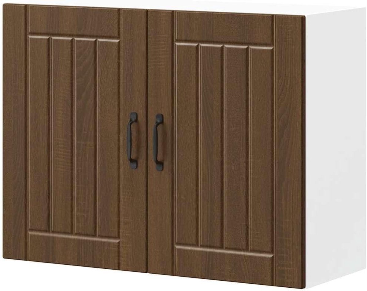 Hangkast met deuren - Wandkast keuken - Keuken organiseren - Grote opbergruimte - 80 x 31 x 60 cm