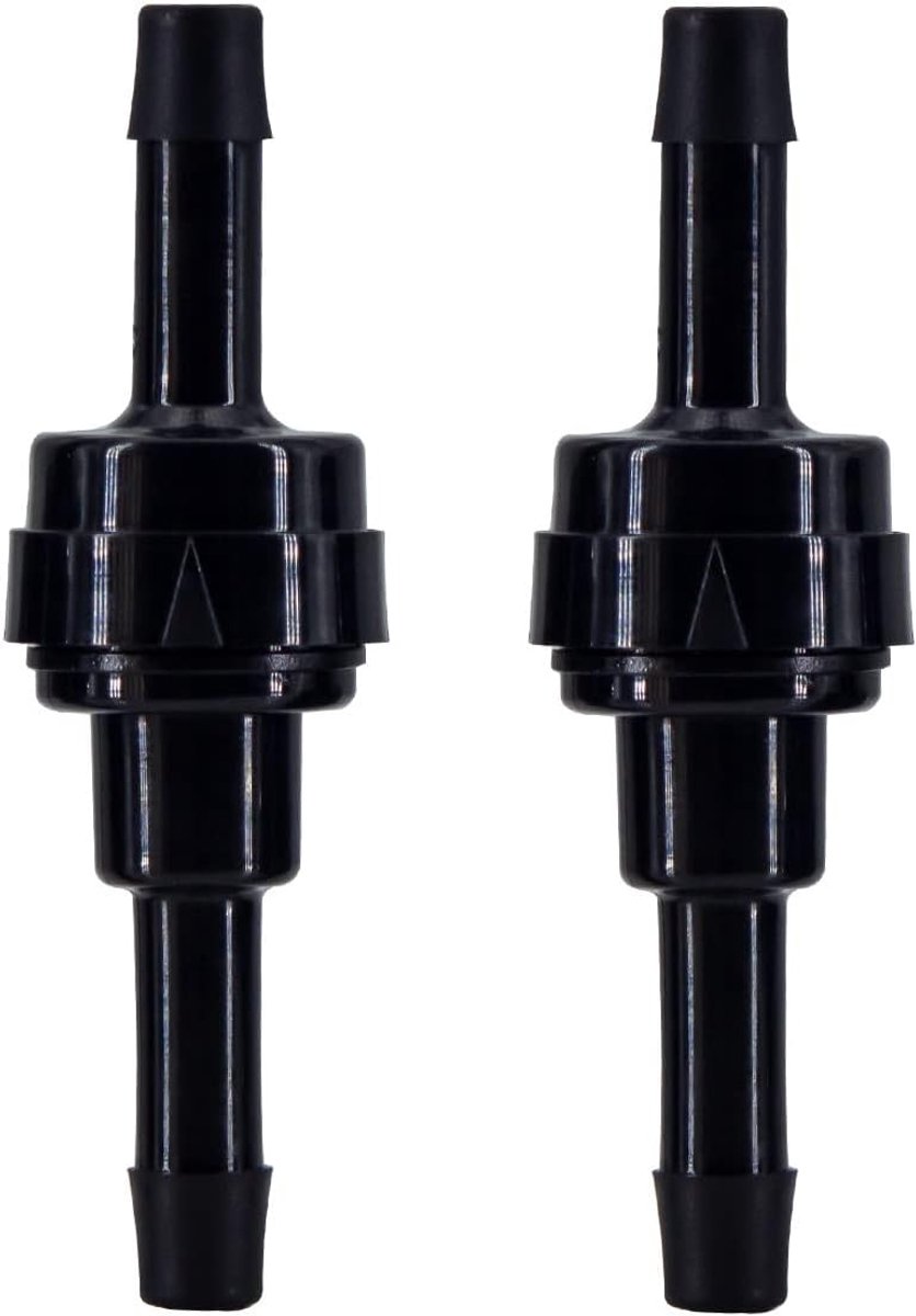 1/8" 3/16" 1/4" 5/16" PA66 Auto oliecircuit veer terugslagklep, hoge temperatuur corrosiebestendig eenrichtingspomp vacuüm anti-terugslagklep (1/4"lang)