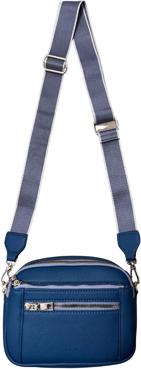 Crossbodytas dames 19 x 15 x 8 cm - matte PU-schoudertas - verstelbare riem - praktische dagelijkse tas - ShopVlot