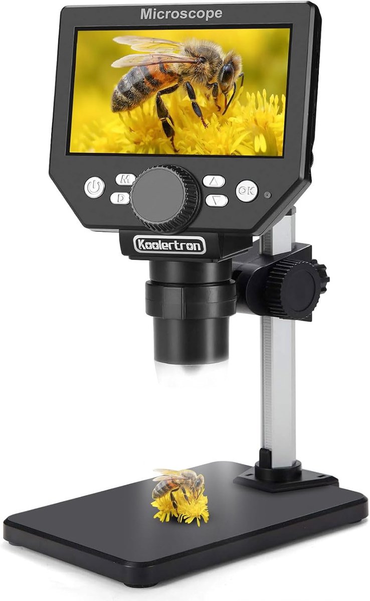 Digitale Microscoop 4.3 Inch - 1080p 8 Megapixel - 1000x HD Vergroting - Ideaal voor Onderzoek - ShopVlot
