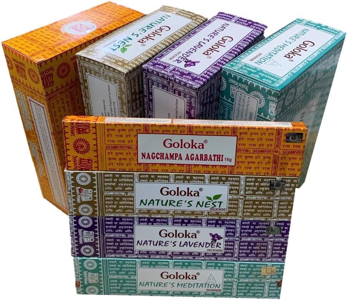 Wierookstokjes 15 g - Nag Champa, Lavendel, Meditatie - Creëer een exotische sfeer - ShopVlot