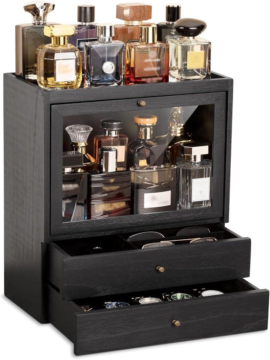 Parfumorganizer 4 etages - Houten standaard - Grote capaciteit - Ideaal voor opberging - ShopVlot