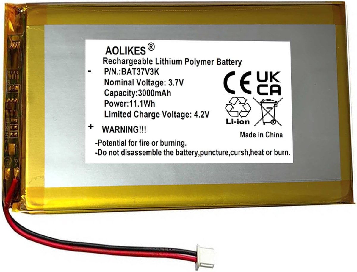 Oplaadbare Li-polymeer batterij 3000mAh - vervanging voor Redragon K673 Pro/K656 Pro - veilig en duurzaam - ShopVlot