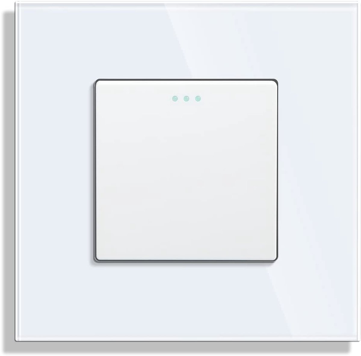 Lichtschakelaar 1-weg - Glazen paneel - Crystal toggle switch - Eenvoudig te installeren - ShopVlot