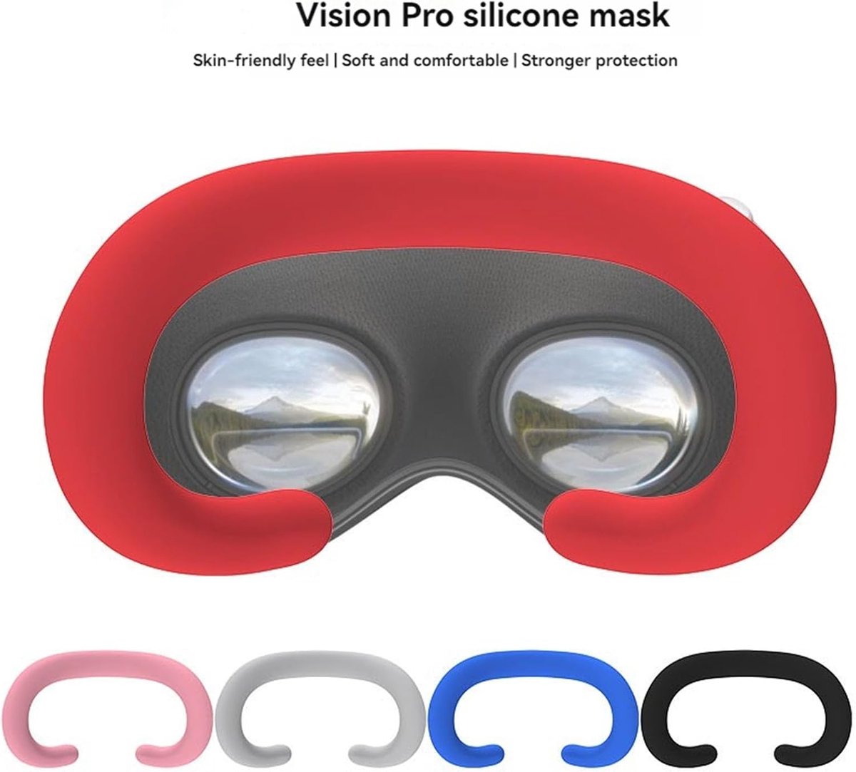 VR Silicone Face Interface - zacht en wasbaar - comfortabele gezichtssteun voor Vision Pro - ShopVlot
