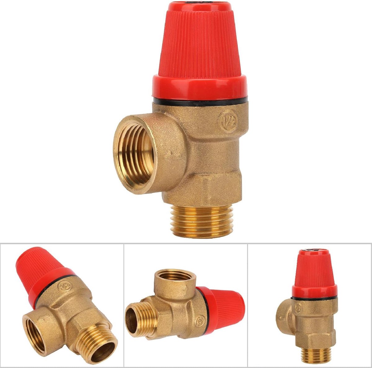 Veiligheidsonderdeel G 1/2'' - Premium messing - Lekvrij ontwerp - Geschikt voor waterdruk tot 3bar - ShopVlot
