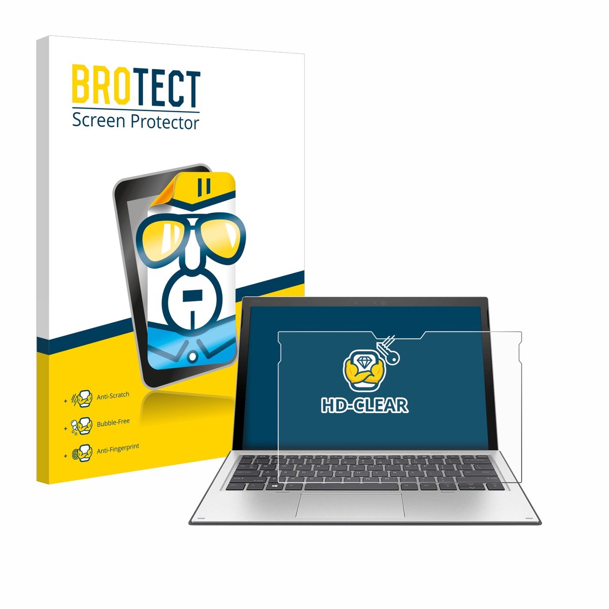 BROTECT - Screenprotector voor HP Elite x2 1013 G3 - Folie Beschermfolie transparant