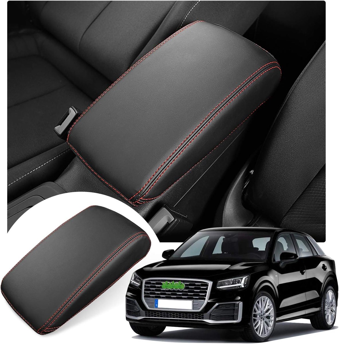 Armsteun Cover Audi Q2 2018-2020 - Kunstleer - Krasbestendig - Verfraai uw interieur - ShopVlot