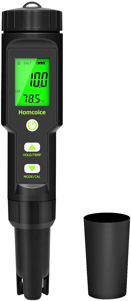 pH meetinstrument 5-in-1 - digitale waterkwaliteitstester - IP67 waterdicht - ideaal voor zwembaden - ShopVlot