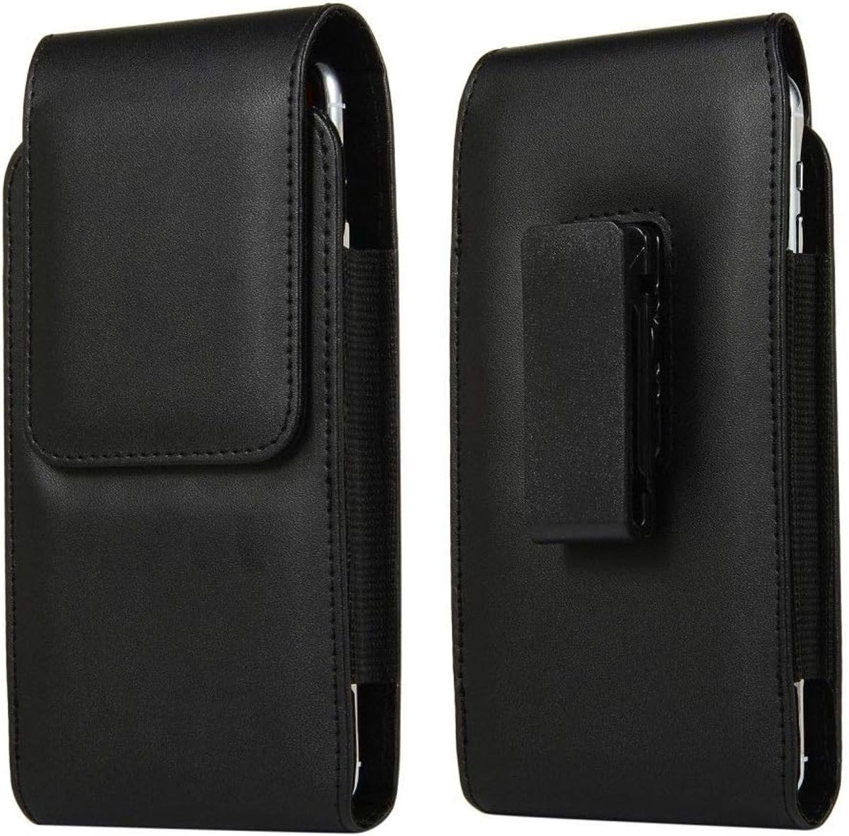 Case met magnetische sluiting en riemclip Swivel 360 voor Pantech V950 (2016) - Zwart