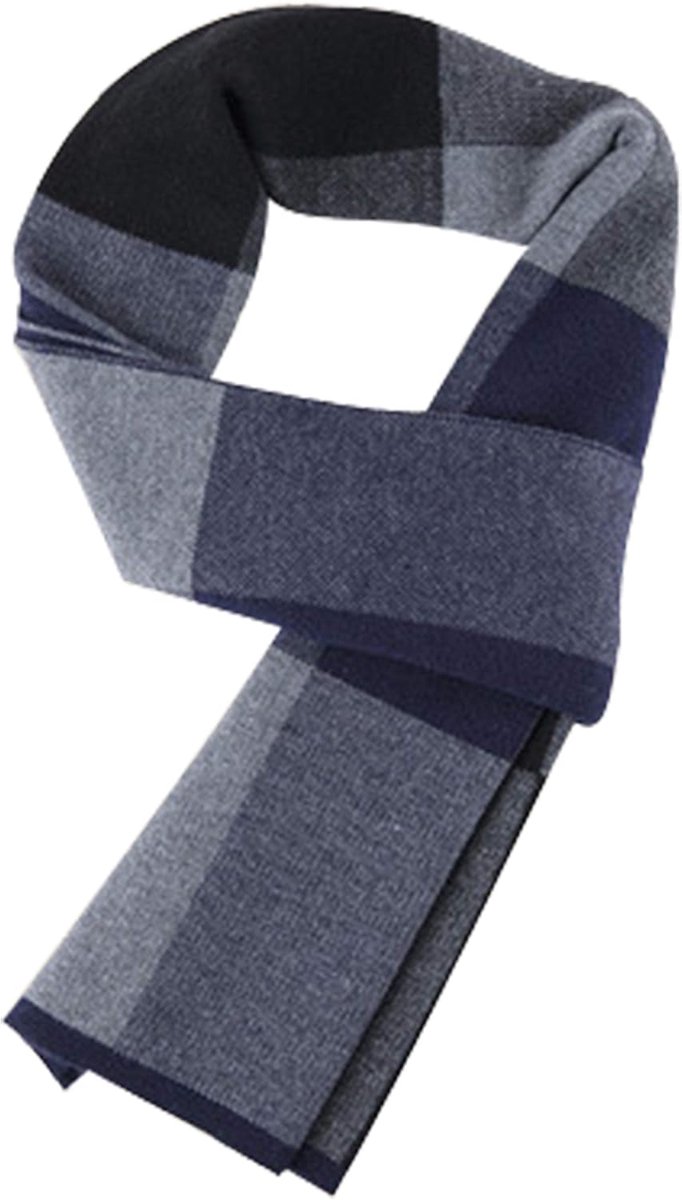 Gebreide Sjaal voor Winter Herfst 6% Wol Sjaal Casual Business Eenvoudig Chique Gentleman 180 x 30 cm