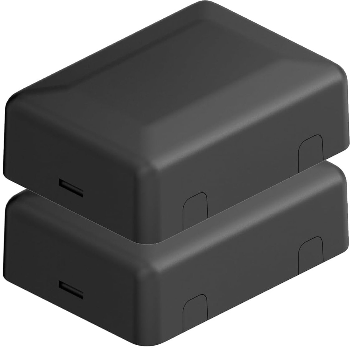 Classic Verdeeldoos Klein IP20, 2 stuks, Opbouw en inbouw, stofdicht & stofdicht ontwerp, binnenaansluitdoos met klikverbinding deksel, 90x65x30 mm, Zwart
