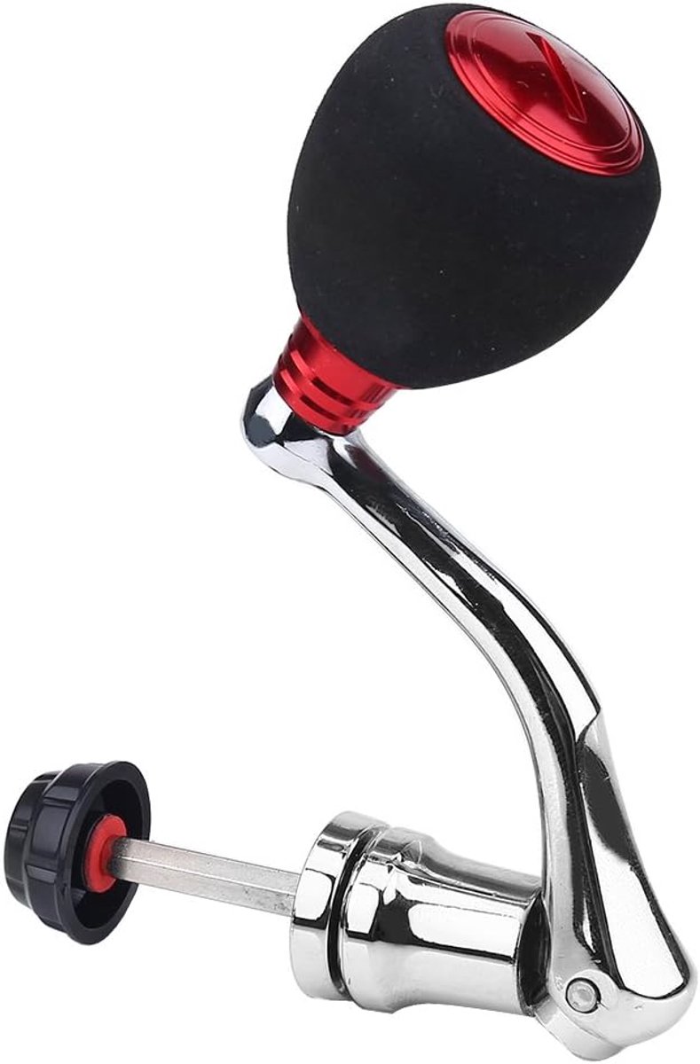 Lange halterstang Fishing Baitcasting Handle Replacements Serie 2000/3000/4000/5000/6000 voor Daiwa 4000 5000 6000 grande Rood