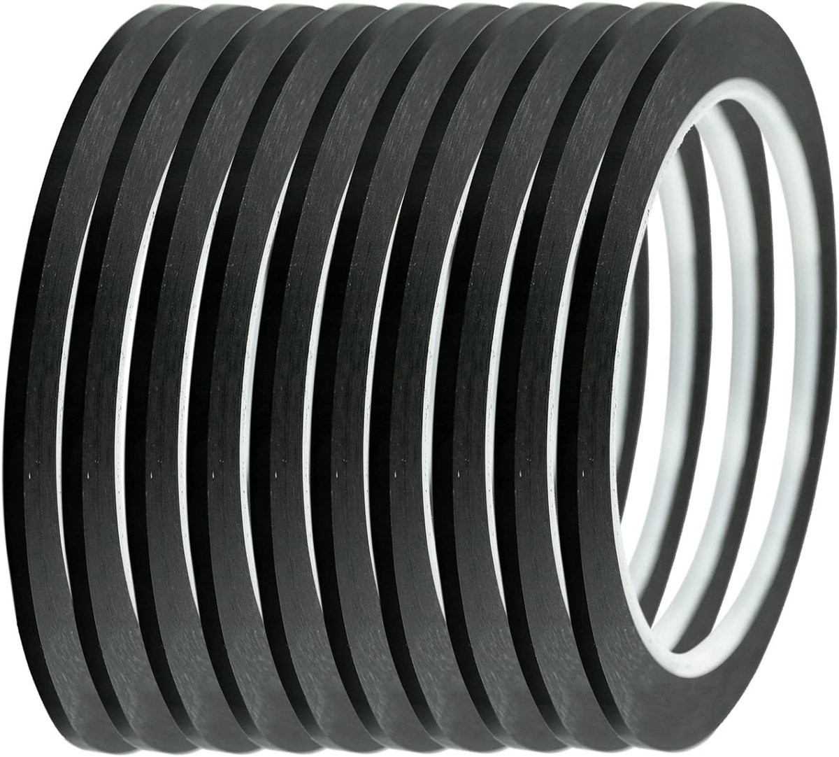 10 stuks whiteboard tape raster markeringstape, 3 mm breedtegrafische tape zelfklevende whiteboard gridding tape grafiek tape voor kantoor school rastermarkering (zwart)