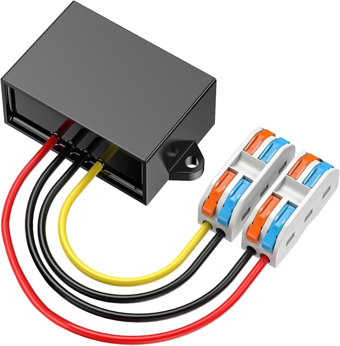 12V naar 5V & 24V naar 5V DC DC Omvormer, 5A 25W, IP67 Waterdicht, 96% Efficiëntie, 8-40V Ingang, Met Snelverbinder, Kabelverbinder, Auto, Golfkar, LED-verlichting