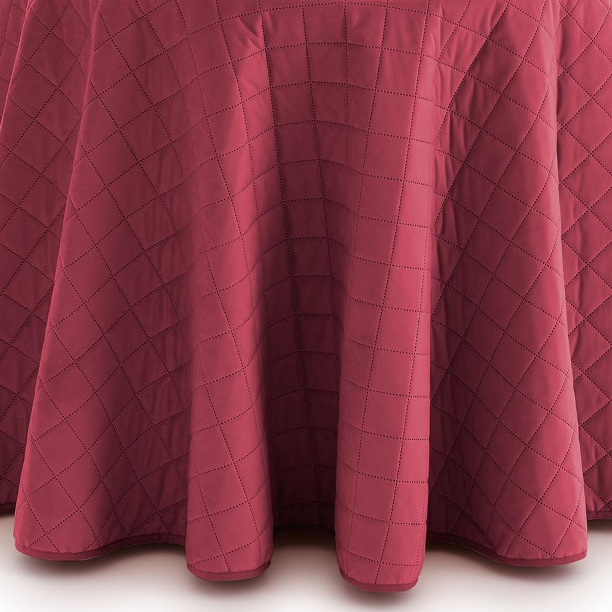 Tafelrok, gevoerd, rood, 70 cm