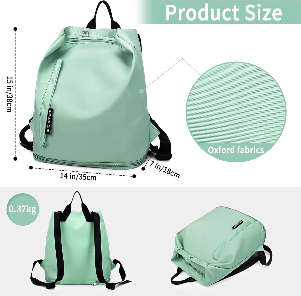 Sportrugzak met Schoencompartiment - Lichtgewicht Unisex - Waterdichte Casual Sporttas - Ideaal voor Gym en School - SnelShoppen