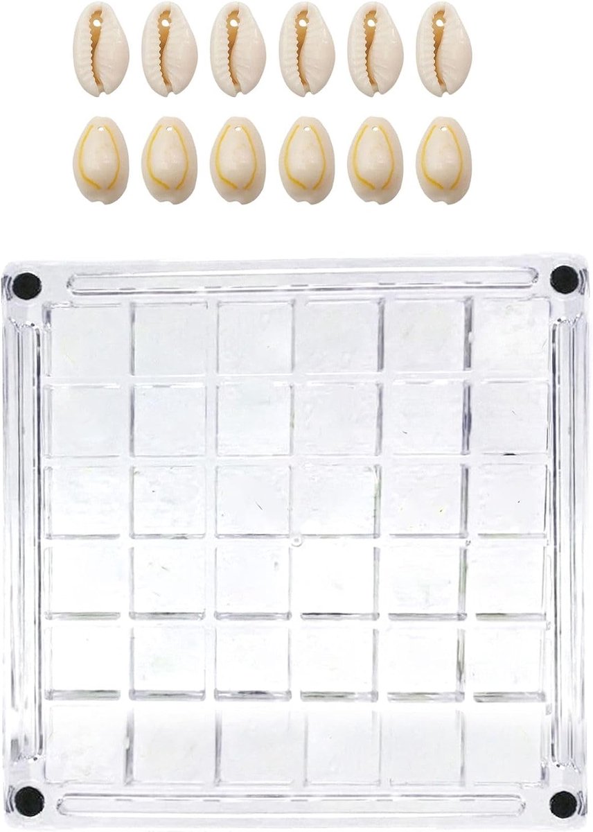Magnetische tentoonstellingsdoos 36 vakjes - Plexiglas - stofdicht - ideaal voor mineralen en schelpen - ShopVlot