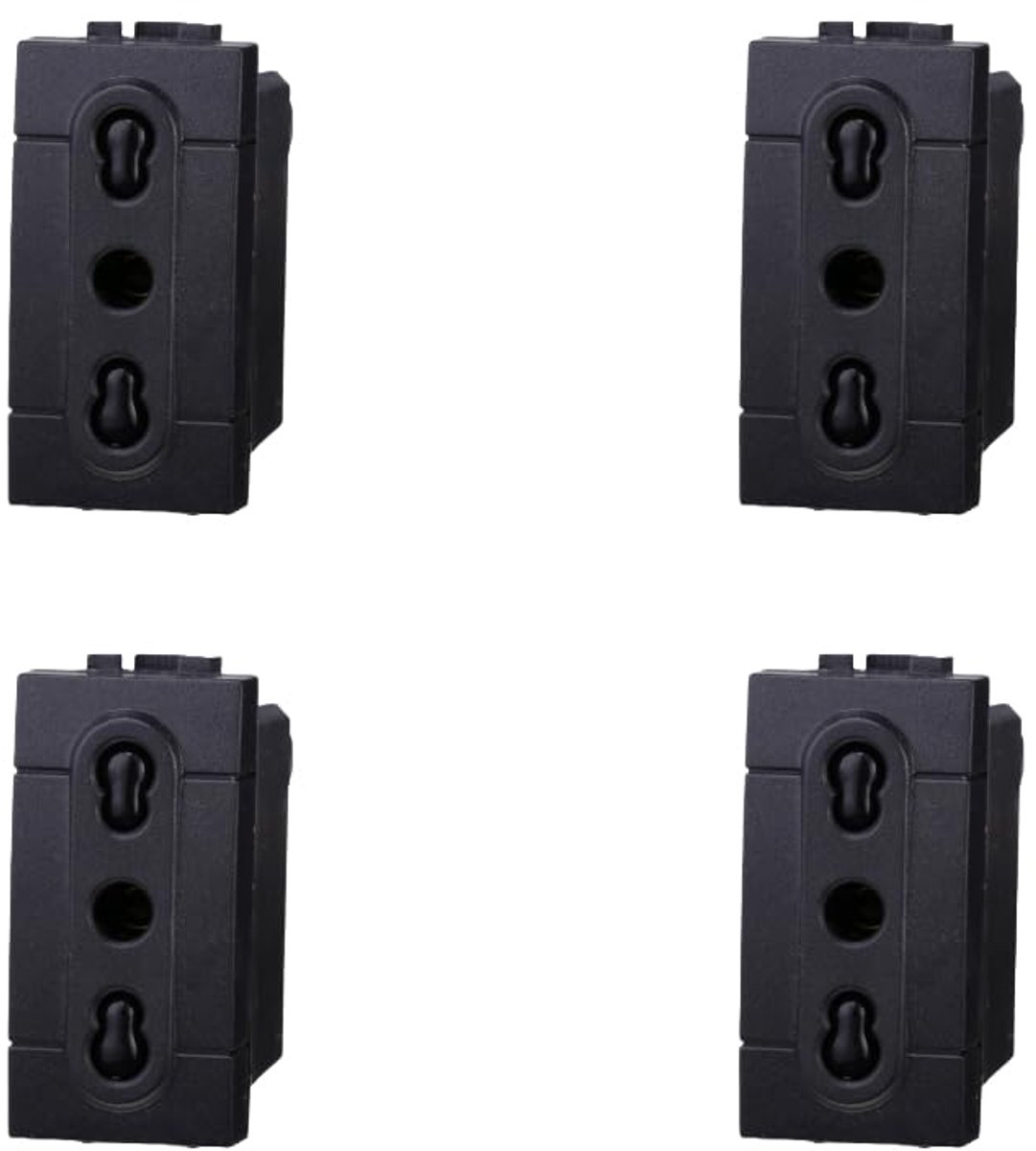 Wandcontactdozen set van 4 - 2+T 16A 250V - hoogwaardig materiaal - betrouwbare stroomvoorziening - ShopVlot