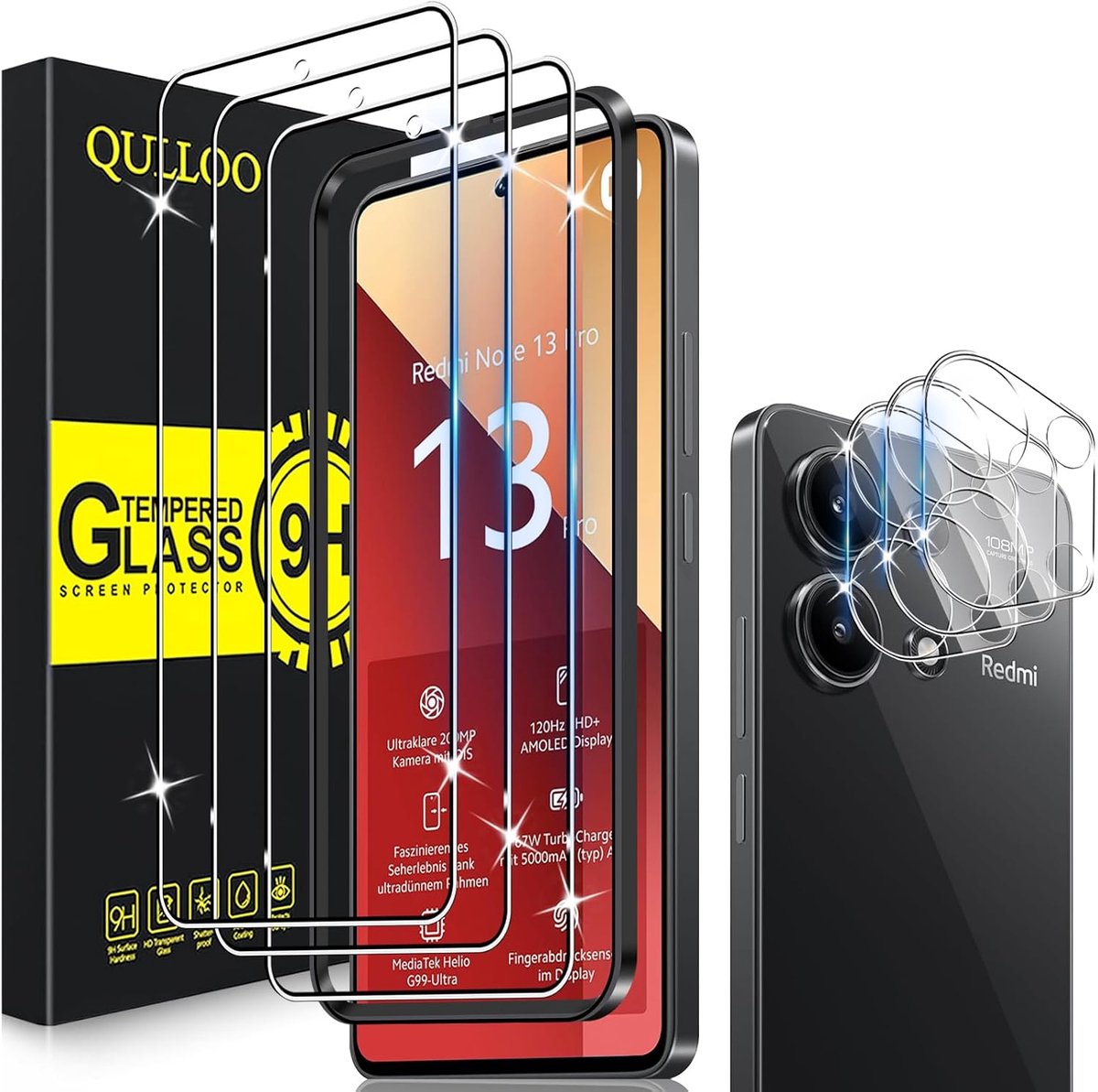 Screen protector 13 Pro - 9H gehard glas - krasbestendig - optimale bescherming - ShopVlot