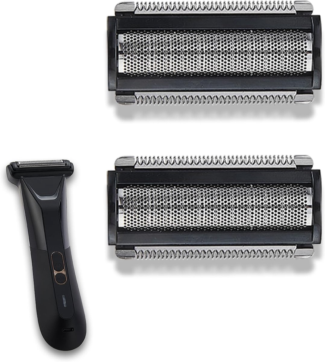 Vervangende messen voor haartrimmer - aluminium messen - geschikt voor groin grooming - 2 stuks - ShopVlot
